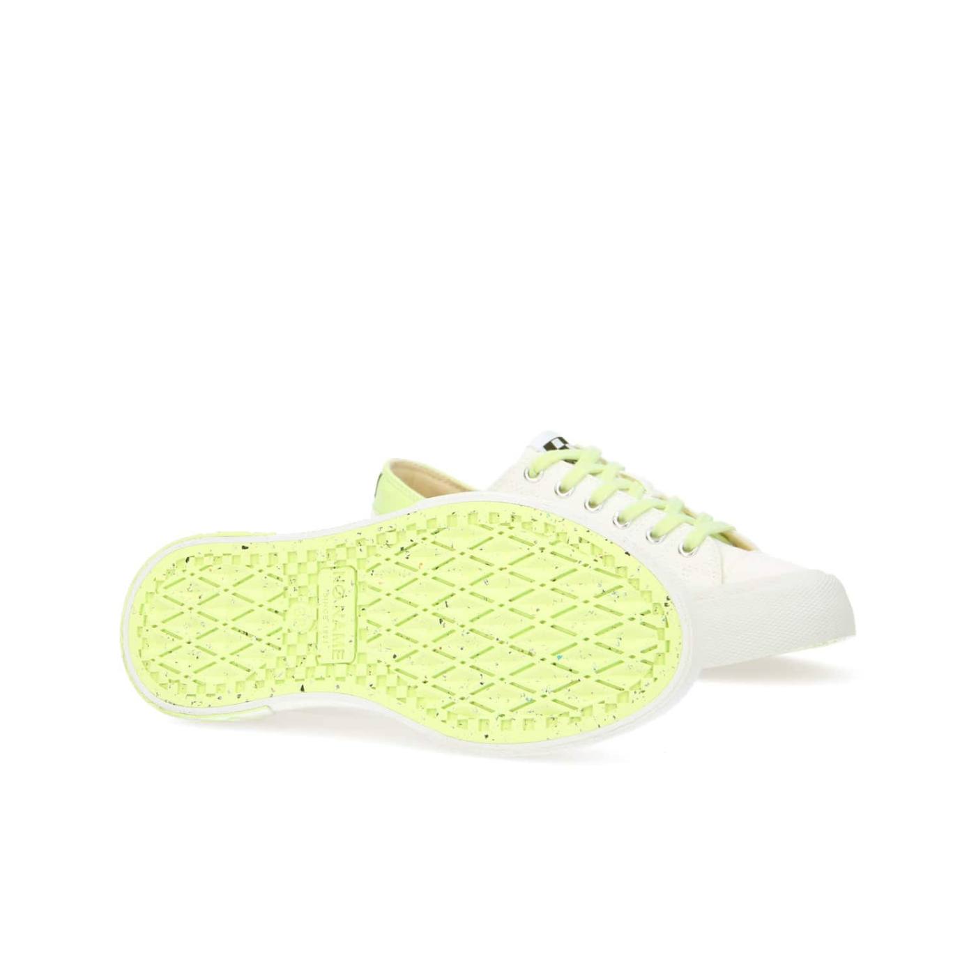 SNEAKER RESET W - TELA REC/FOX - BIANCO/LIME